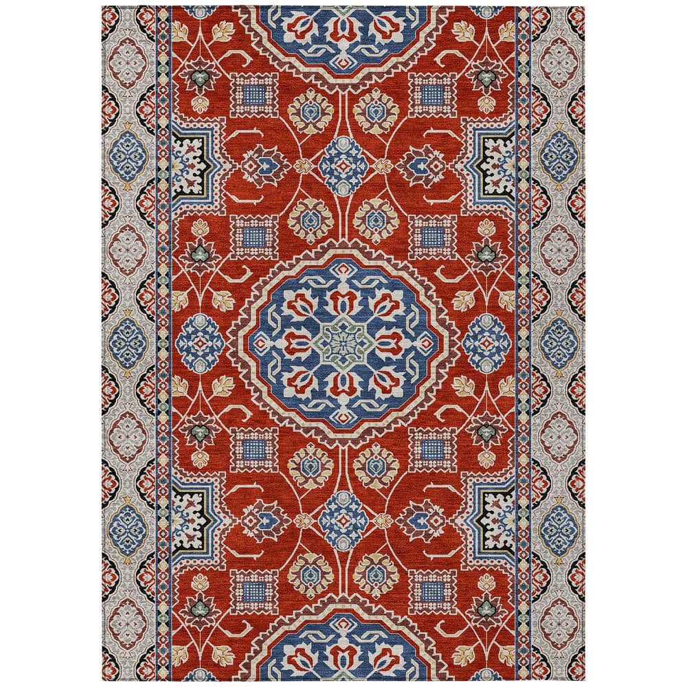 Chantille Machine Washable Indoor/Outdoor Abstract ACN2903 Red 10 ft. x 14 ft. Area Rug price history on PriceWatchPro