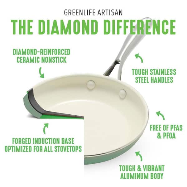 Green Life Diamond Collection Ceramic, Healthy Non-Stick