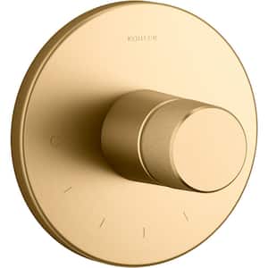 Components 1-Handle Thermostatic Valve Trim Kit in Vibrant Brushed Moderne Brass (Valve Not Included)