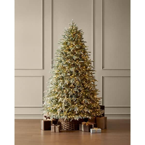 7.5 ft. Grand Duchess Twinkling Balsam Fir Flocked LED Pre-Lit Artificial Christmas Tree T26