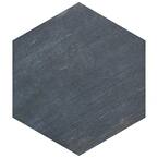 Retro Mini Hex Blue 7 in. x 8 in. Porcelain Floor and Wall Tile (11.16 sq. ft./Case)