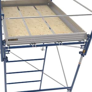 62.09 in. x 3.25 in. x 5.98 in. (Assembled) Galvanized Steel Toeboard for Scaffold for Secure Higher Platform