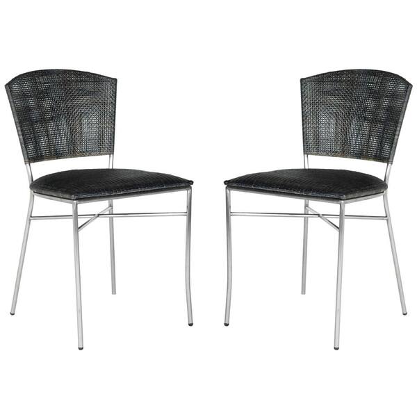 Safavieh Set of 2 Melita Side Chair Coastal Side Chair (Metal Frame) Safavieh Set of 2 Melita Side Chair Coastal Side Chair (Metal Frame)