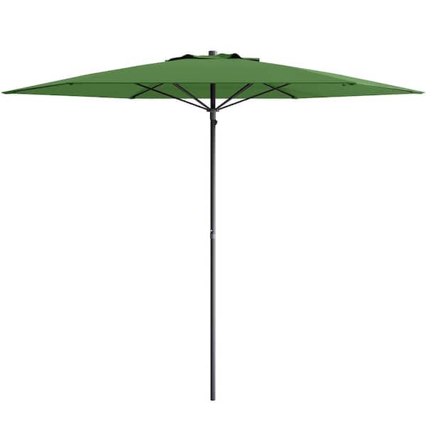 CorLiving 7.5 ft. Steel Beach Umbrella in Green