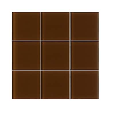 shower brown 4x4 tile flooring