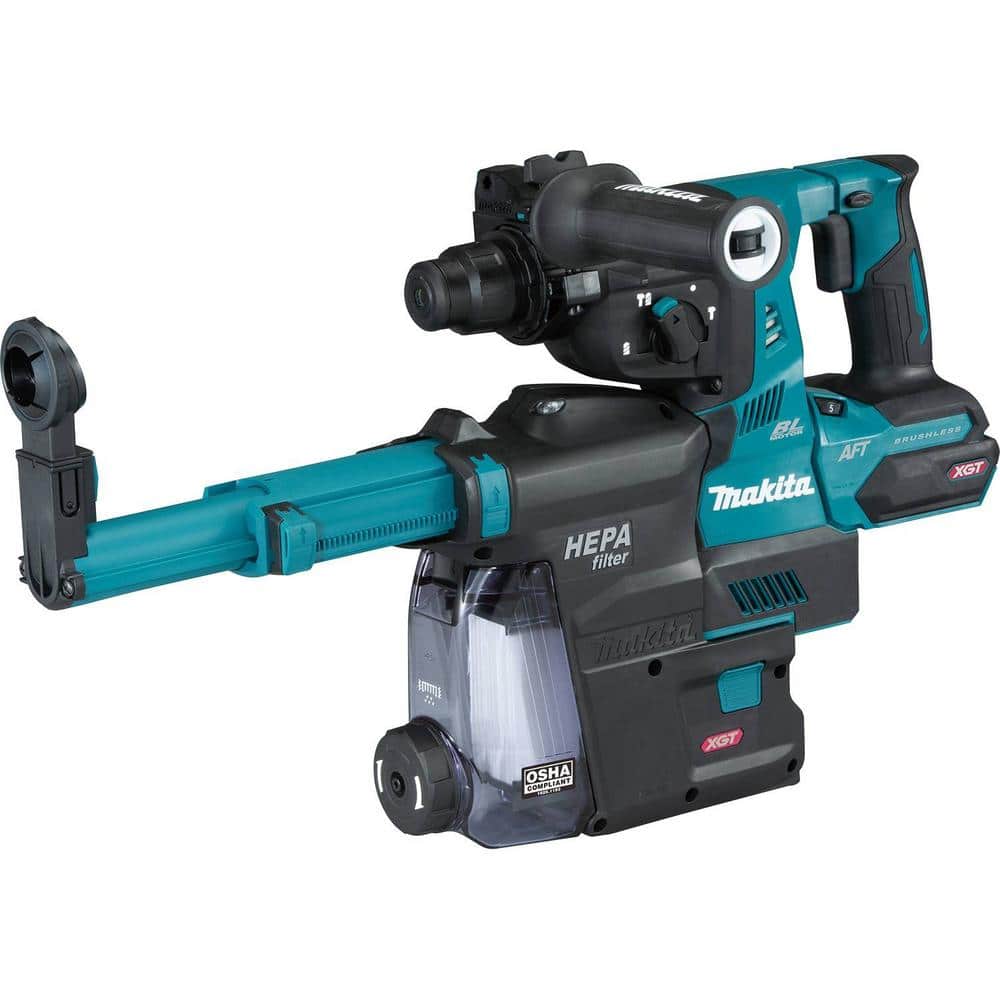 Makita 40V max XGT Brushless Cordless 1-1/8 in. Rotary Hammer w/Dust  Extractor, AFT, AWS Capable (Tool Only) GRH01ZW