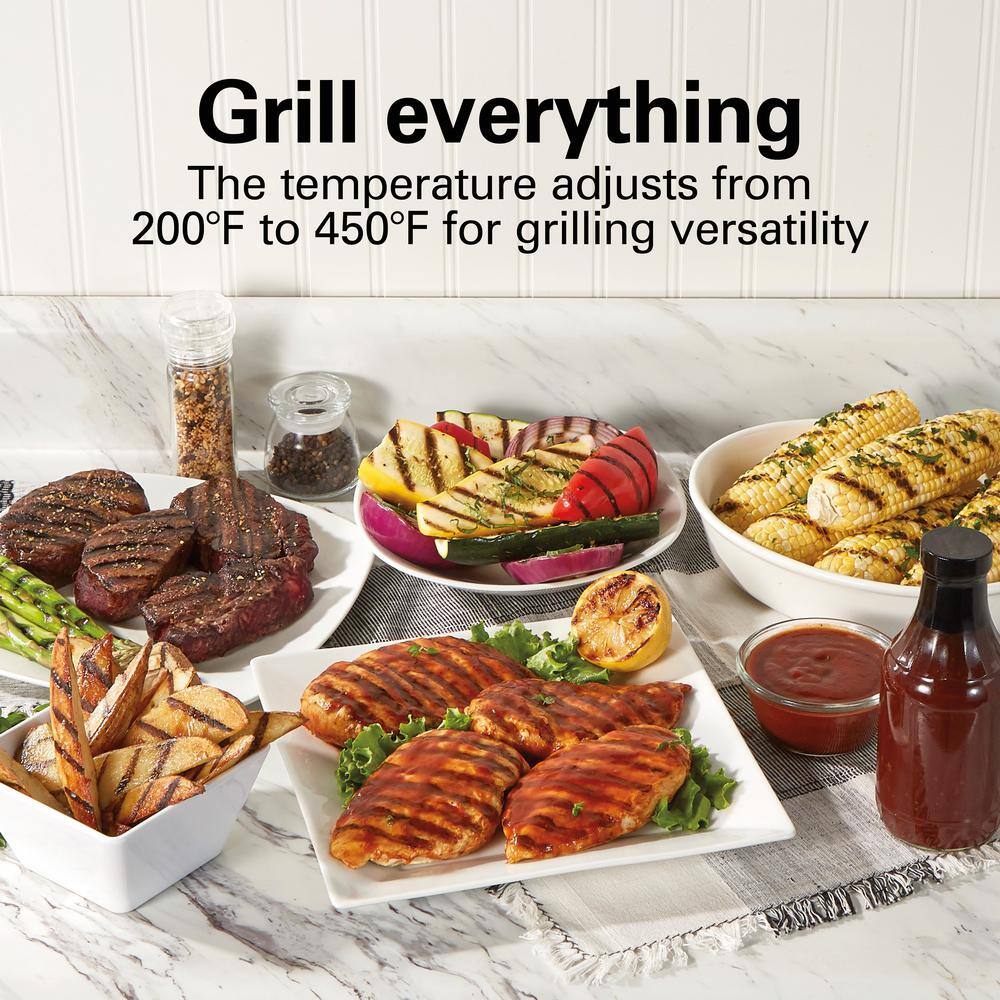 Hamilton Beach Stainless Steel Indoor Searing Grill with Ceramic Plate