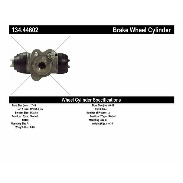 Centric Parts Drum Brake Wheel Cylinder