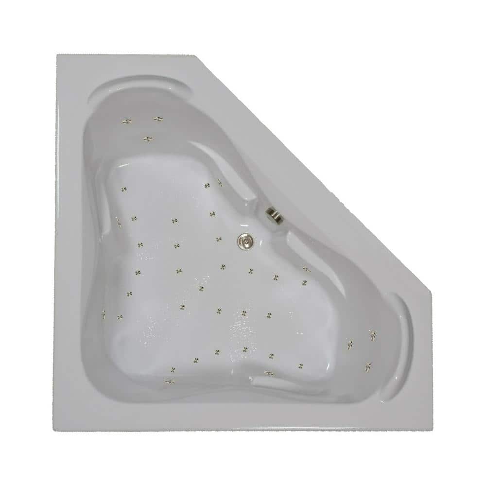 4.96 ft. Right Drain Drop-in Rectangular Whirlpool and Air Bath Tub in White with Tranquility Package 4.96 ft. Right Drain Drop-in Rectangular Whirlpool and Air Bath Tub in White with Tranquility Package