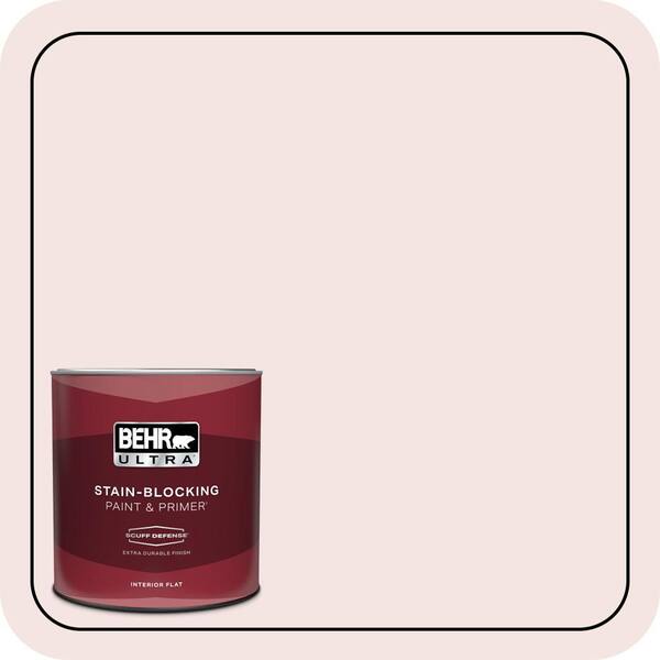 BEHR ULTRA 1 qt. #170E-1 Reverie Pink Extra Durable Flat Interior Paint & Primer