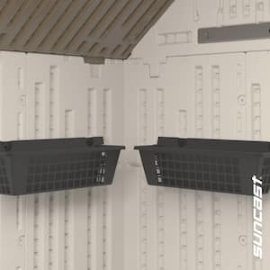 25 in. Plastic Storage Shed Basket Accessory Kit (2-Pack)