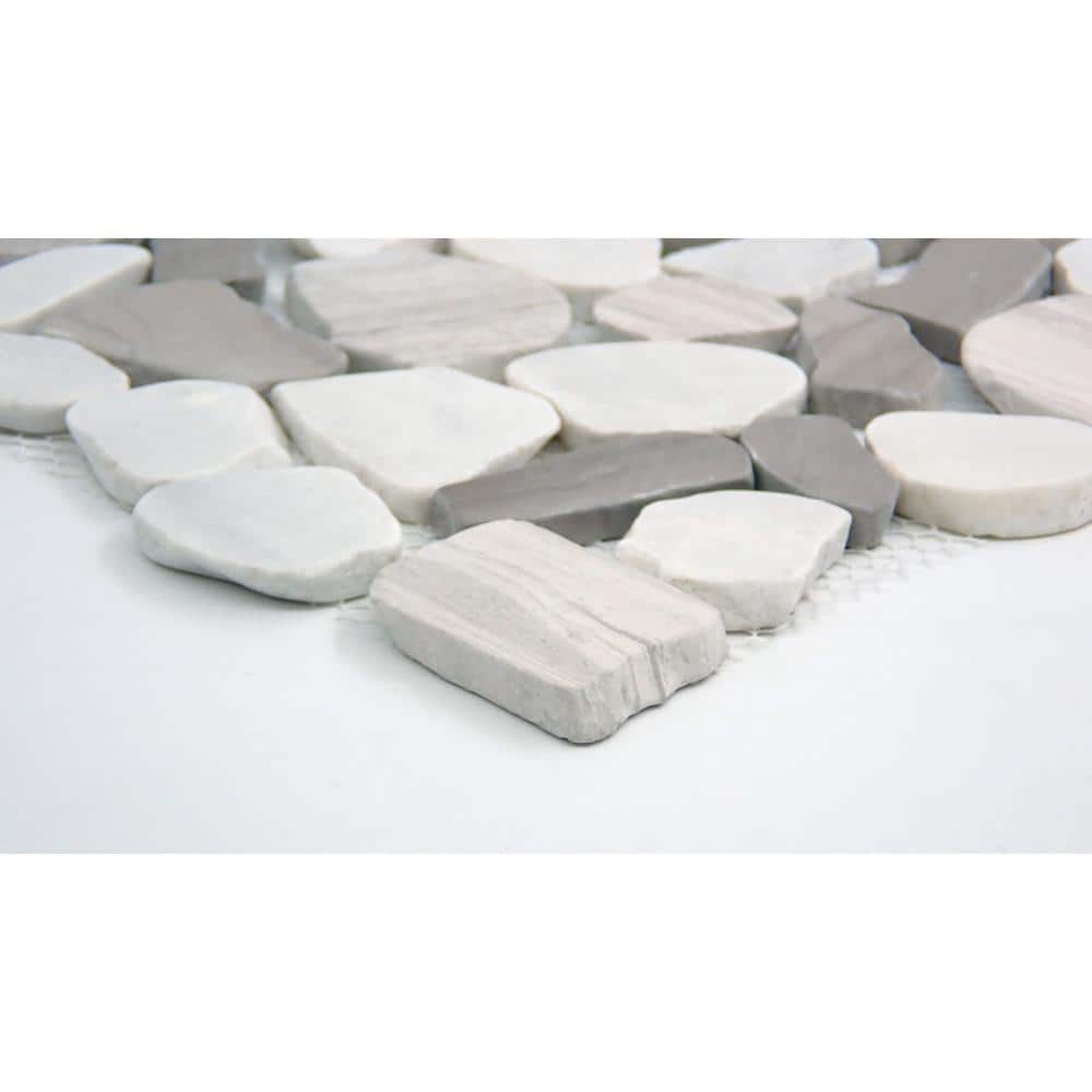 Winter Pebble Stone Mosaic Tile for Indoor and Outdoor
