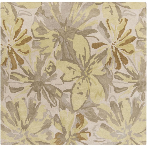 Artistic Weavers Amaranthus Butter 4 ft. x 4 ft. Square Indoor Area Rug