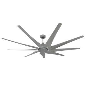 Liberator WiFi 82 in. Indoor/Outdoor Brushed Nickel Smart Ceiling Fan with Remote Control
