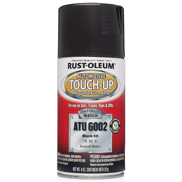 Rust-Oleum Automotive 8 oz. Black Touch-Up Spray Paint (6-Pack)