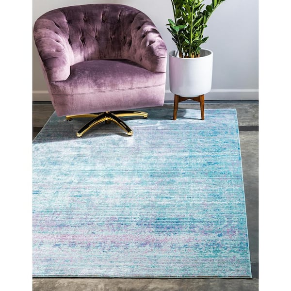 Austin Muse Light Blue 6' 0 x 9' 0 Area Rug