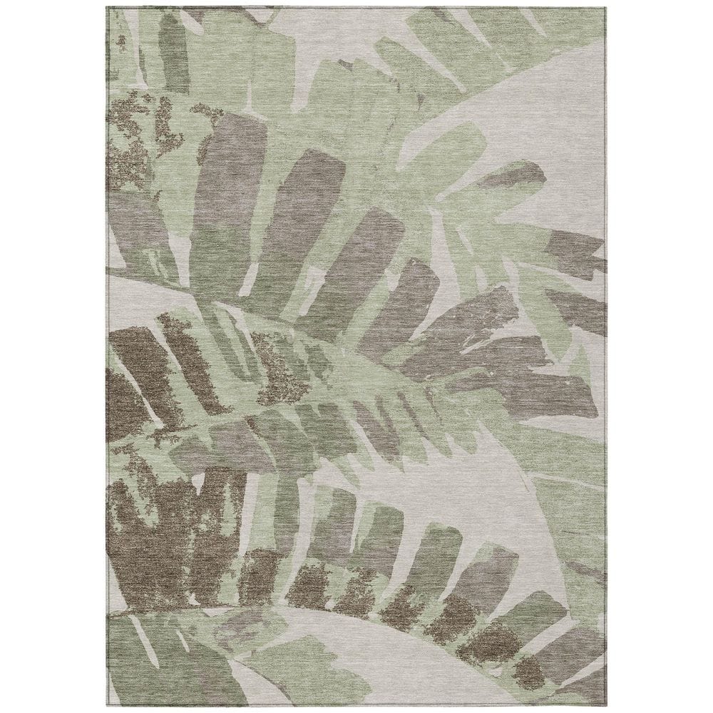 Chantille Machine Washable Indoor/Outdoor Abstract ACN2991 Celery 5 ft. x 7 ft. 6 in. Area Rug price history on PriceWatchPro