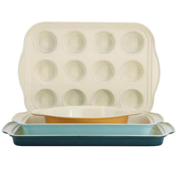 Spice BY TIA MOWRY Savory Saffron 4-Piece Carbon Steel Bakeware Set