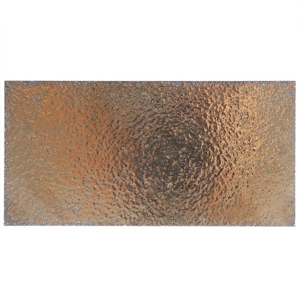 Ivy Hill Tile Deco Lava Bronze 2.99 in. x 0.39 in. Metallic Lava Stone Floor and Wall Tile Sample