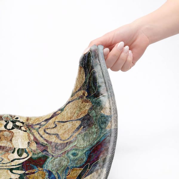 Dream Shag Premium Machine Washable Abstract ADS558 Beige 10 ft. x 14 ft. Area Rug
