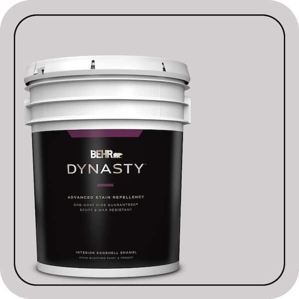 BEHR DYNASTY 5 gal. #N570-1 Opera Eggshell Enamel Interior Stain-Blocking Paint & Primer