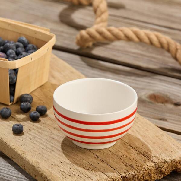Certified International Dockside 20 fl. oz. Red Stoneware Ice