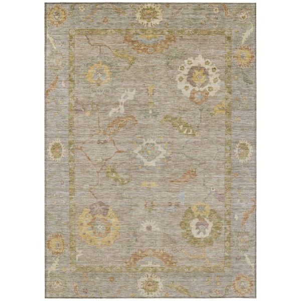 Addison Rugs Chantille Machine Washable Indoor/Outdoor Abstract ACN2229 Khaki 10 ft. x 14 ft. Area Rug