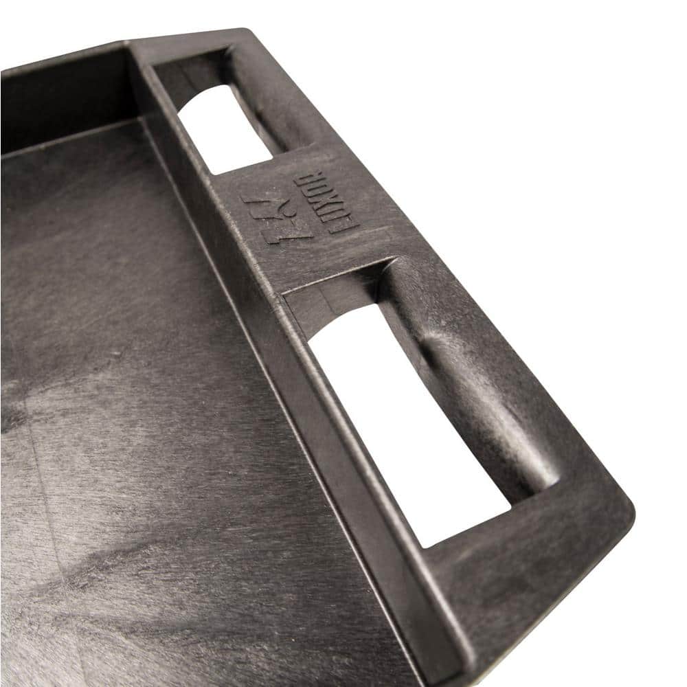 Black Heavy-Duty Two-Shelf Utility Cart with Casters
