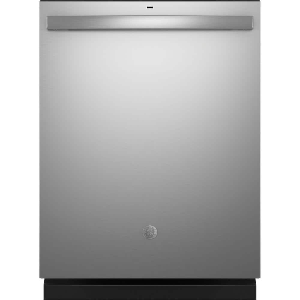 GE 24 in. Built-In Tall Tub Top Control Stainless Steel Dishwasher with Sanitize, Dry Boost, 55 dBA, Silver