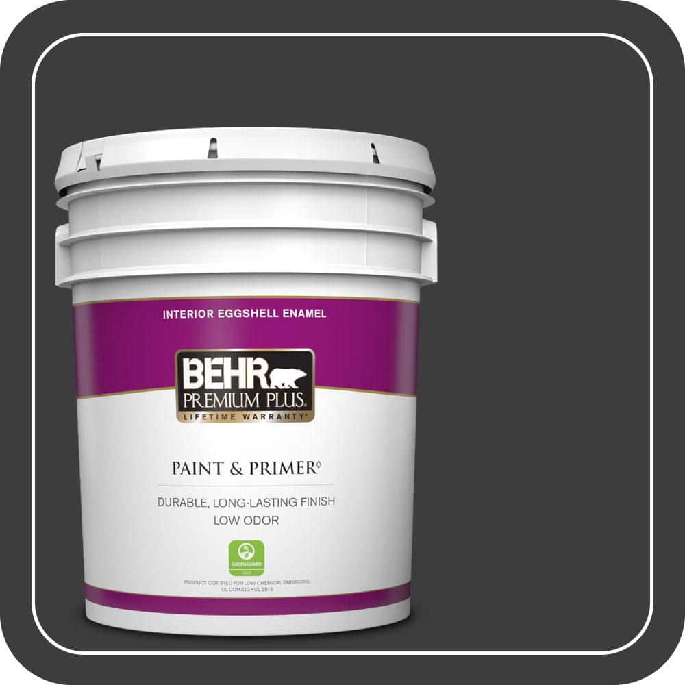 5 gal. #PPF-59 Raven Black Eggshell Enamel Low Odor Interior Paint & Primer price history on PriceWatchPro