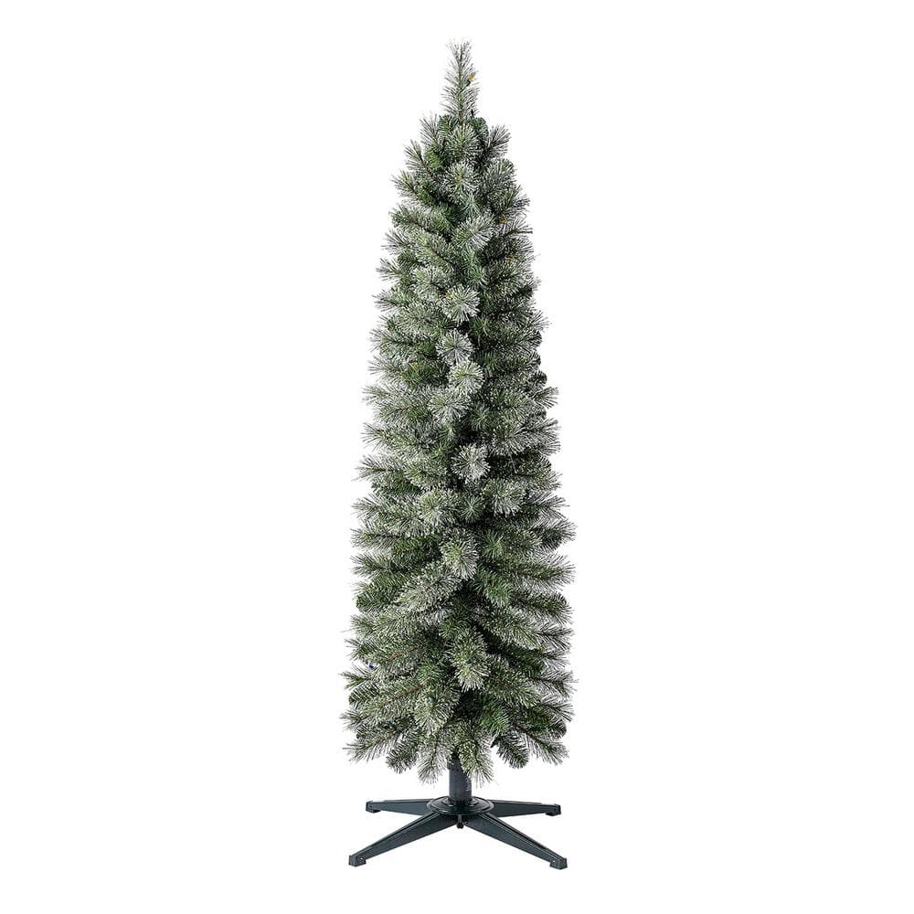 5-Foot Multi-Color Pre-Lit Pencil Pine Christmas Tree