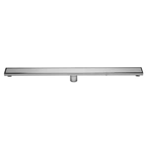 Alfi Brand ABLD59B-BSS 59 Brushed Stainless Steel Linear Shower Drain with Solid Cover