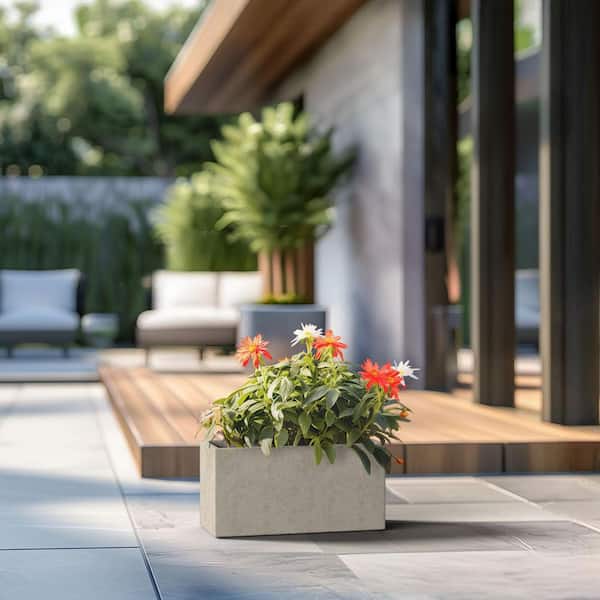 Sapcrete Modern 12 in. High Large Tall Elongated Square