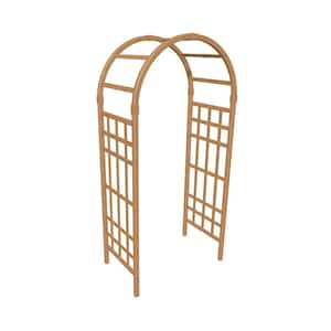 39"L x 23"W x 81"H Sierra Embossed Vinyl Arbor, Brown, VA68106