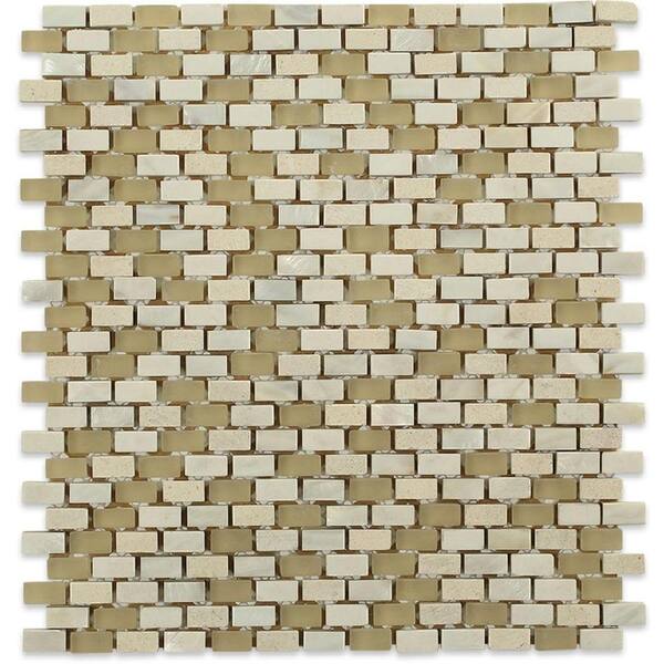 Ivy Hill Tile Paradox Occult 12 in. x 12 in. Mixed Materials Mosaic Floor and Wall Tile