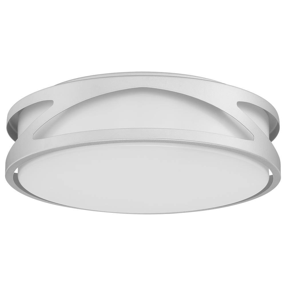 Lucia Satin White LED Flush Mount Light