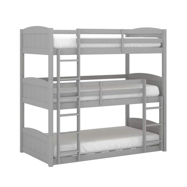 Hillsdale Furniture Alexis Twin Bunk Bed, Gray 7172TTBB - The Home Depot