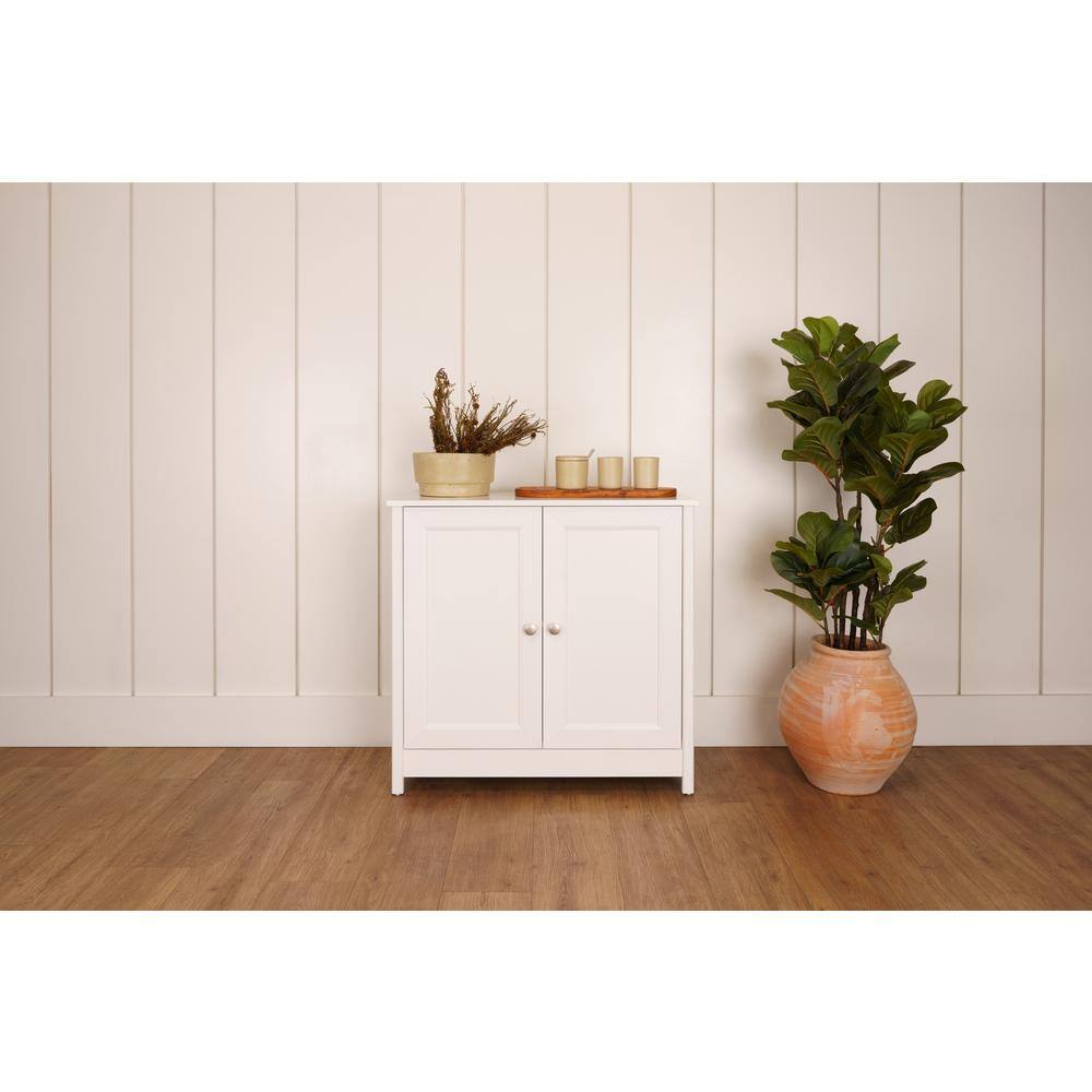 Bertolini Oasis White Accent Cabinet Wit Double Doors R 620 Be Wh The Home Depot 2382