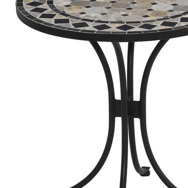 Round Tile Top Patio Bistro Table, 28 Round Table Top Outdoor Furniture