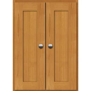 Shaker 18 in. W x 5.5 in. D x 25 in. H Simplicity Wall Cabinet/Toilet Topper/Over the John in Natural Alder