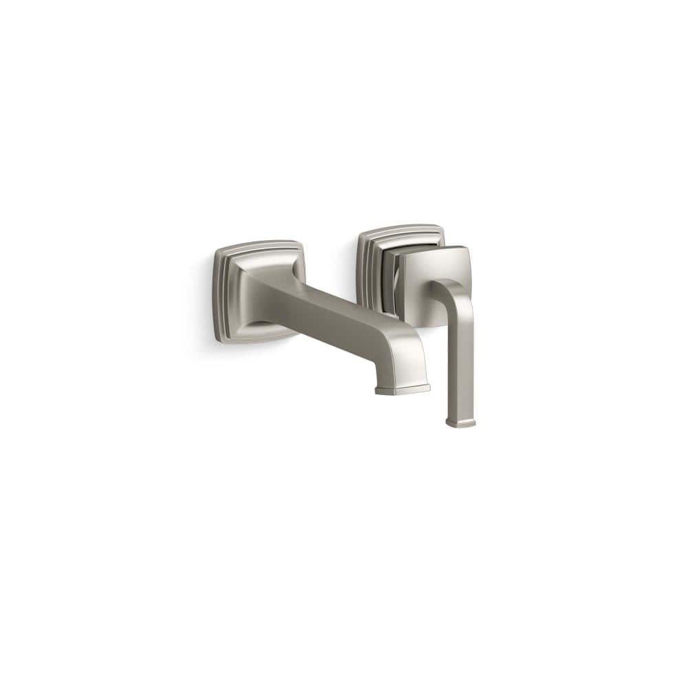 KOHLER Riff SingleHandle WallMounted Faucet in Vibrant Brushed Nickel