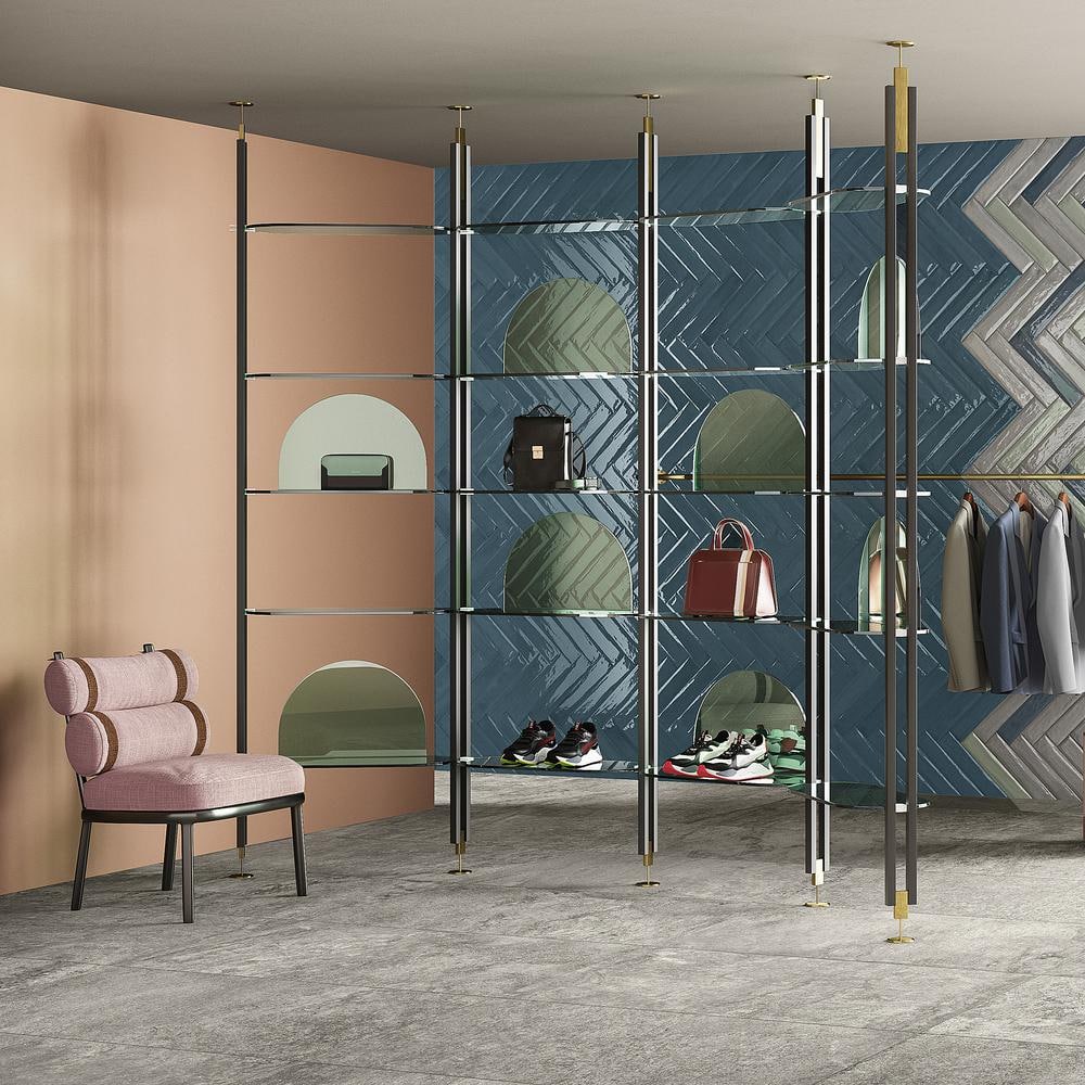 Tint 3x16 Polished Blue Porcelain Subway Wall Tile