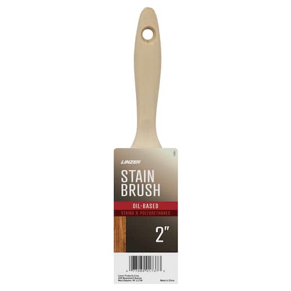 Linzer - 2 in. White China Bristle Flat Stain Brush