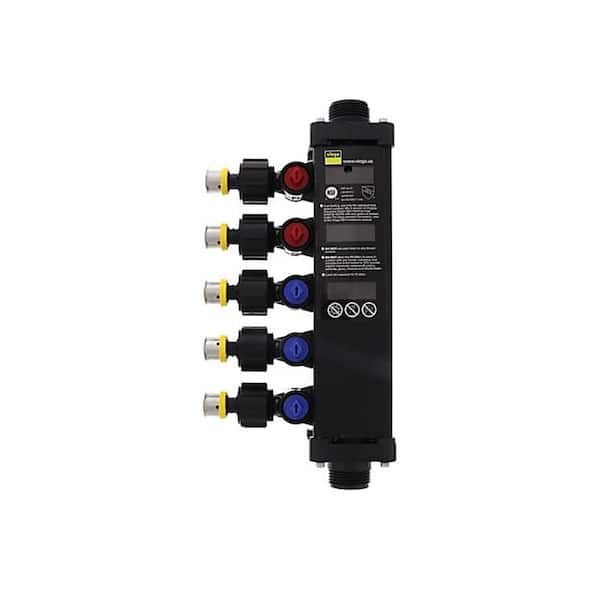 Viega Manabloc 1/2 in. x 5 Port Press MiniBloc Polymer Zoning
