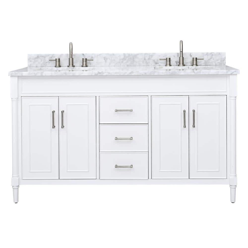Avanity Bristol 61 in. W x 22 in. D x 35 in. H Bath Vanity in White