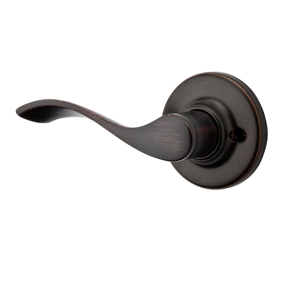 Kwikset Balboa Venetian Bronze Left-Handed Half-Dummy Door Handle
