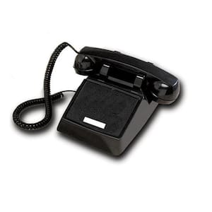 Desk No-Dial Corded Telephone - Black