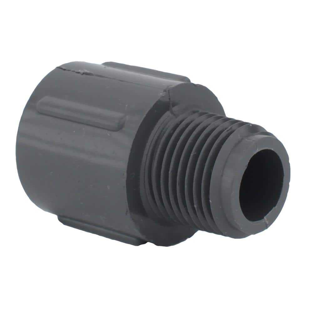 Charlotte Pipe 1 2 In. Pvc Male Adapter Pvc081090600ha - The Home Depot