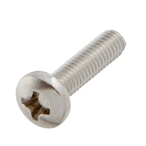 M4-0.7x16mm Stainless Steel Pan Head Phillips Drive Machine Screw 2-Pieces