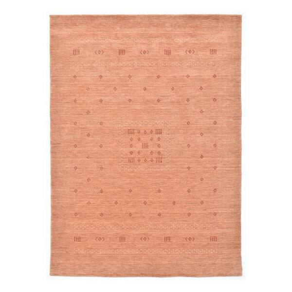 Solo Rugs Simi Bohemian Peach 9 ft. x 12 ft. Handmade Area Rug S9417